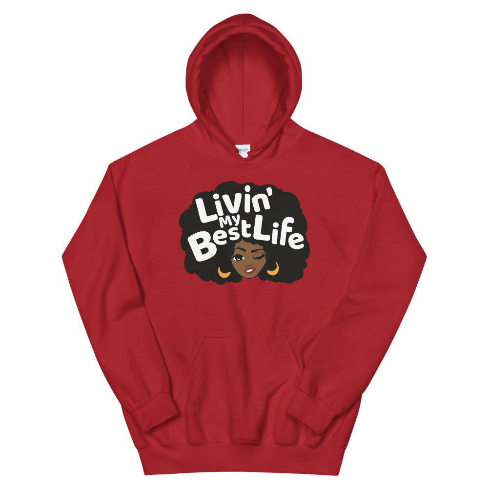 Sweatshirt capuche "Living my best life"