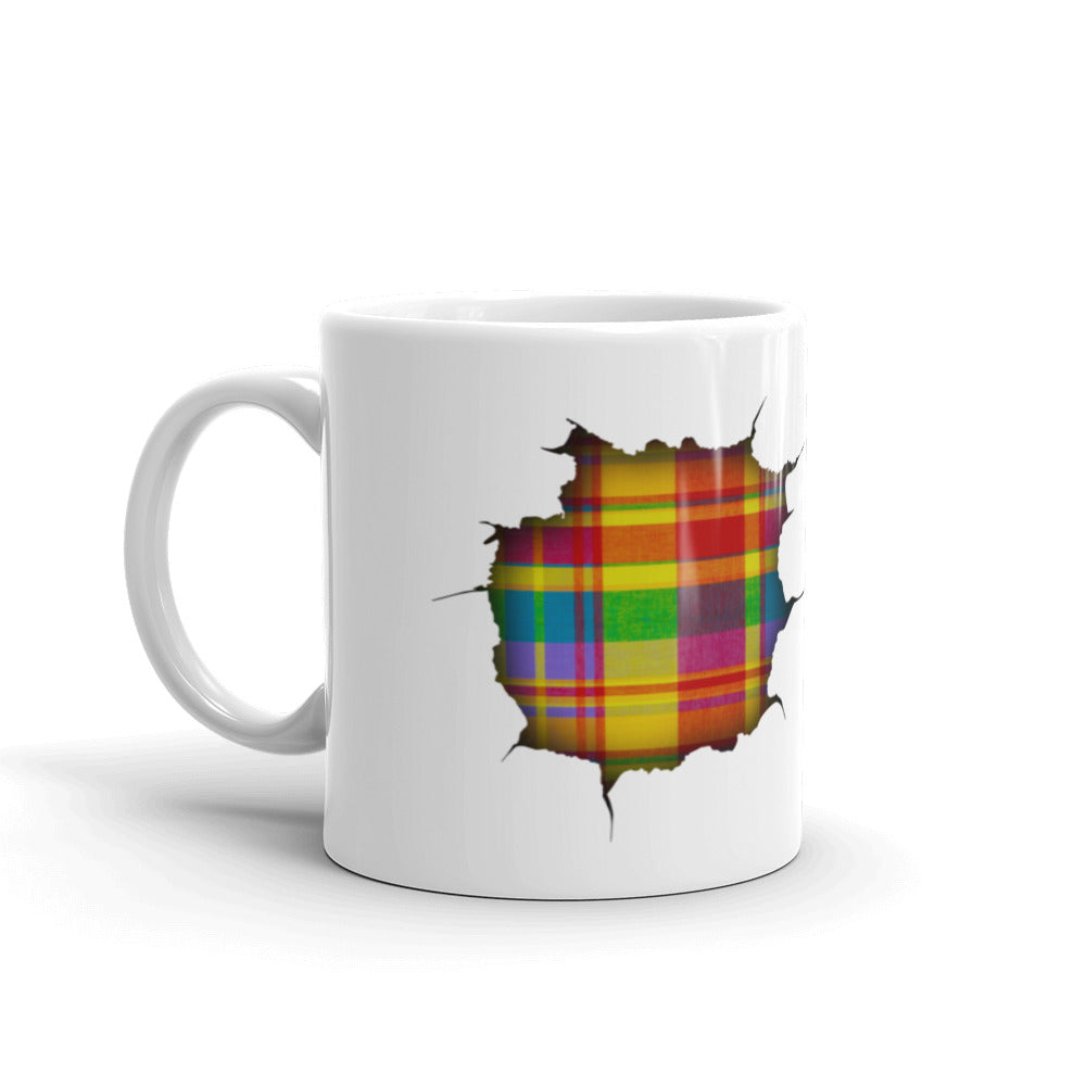 Mug "Coeur de tissu - Madras" - Rootz shop