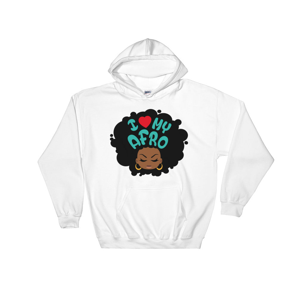 Sweatshirt capuche "I love my Afro" - Rootz shop