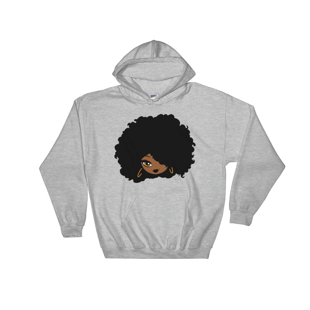 Sweatshirt capuche "Afro girl cartoon" - Rootz shop