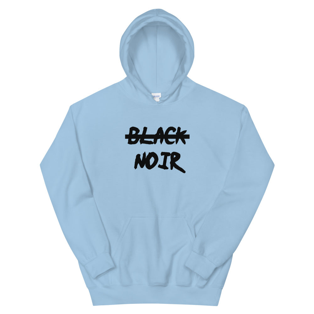 Sweatshirt capuche "Noir, pas black"