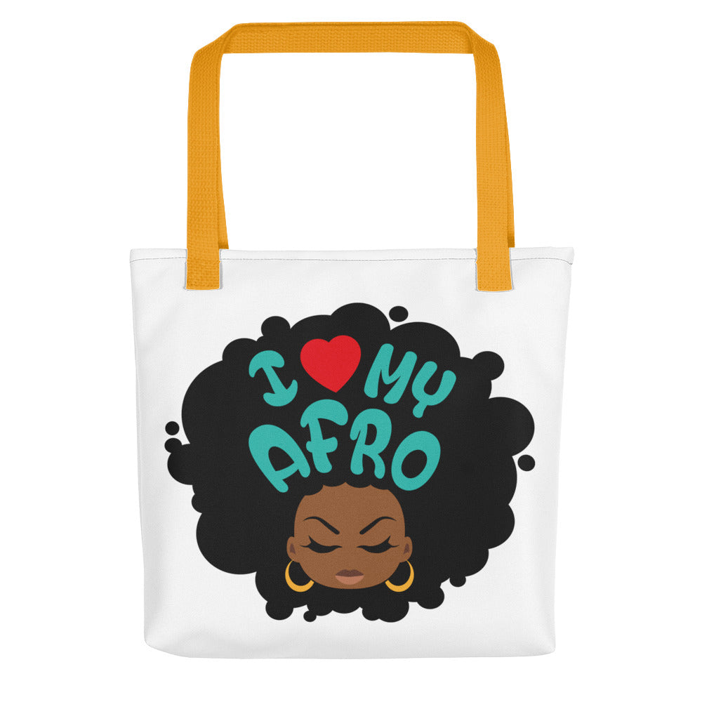 Tote bag "I love my Afro" - Rootz shop