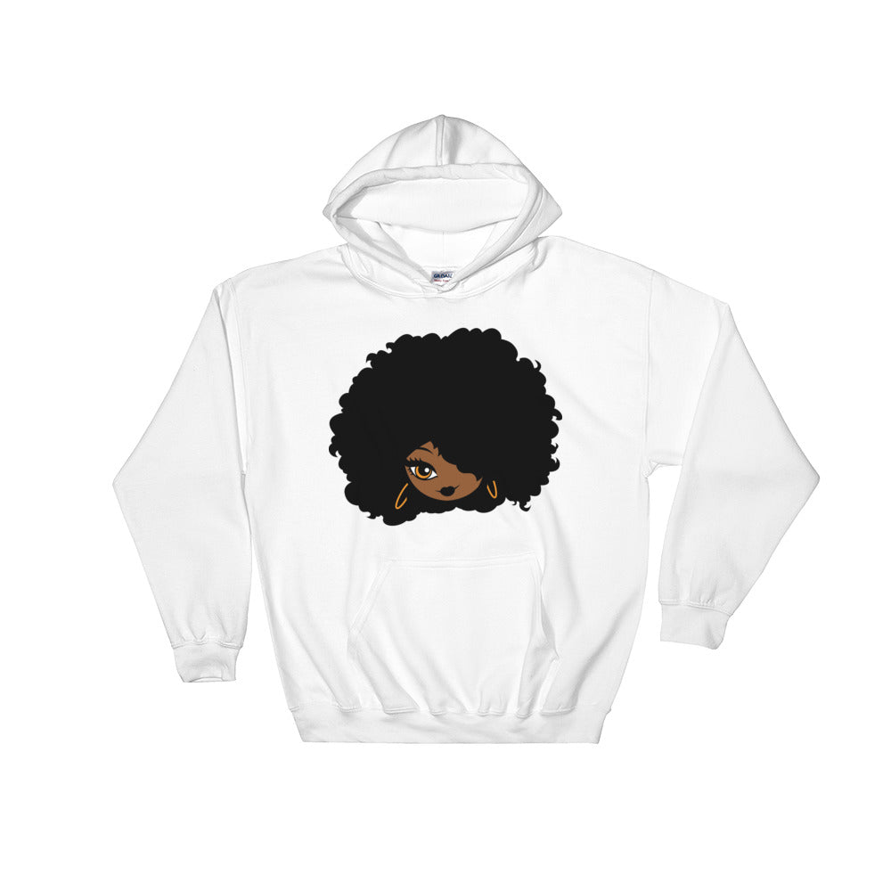 Sweatshirt capuche "Afro girl cartoon" - Rootz shop