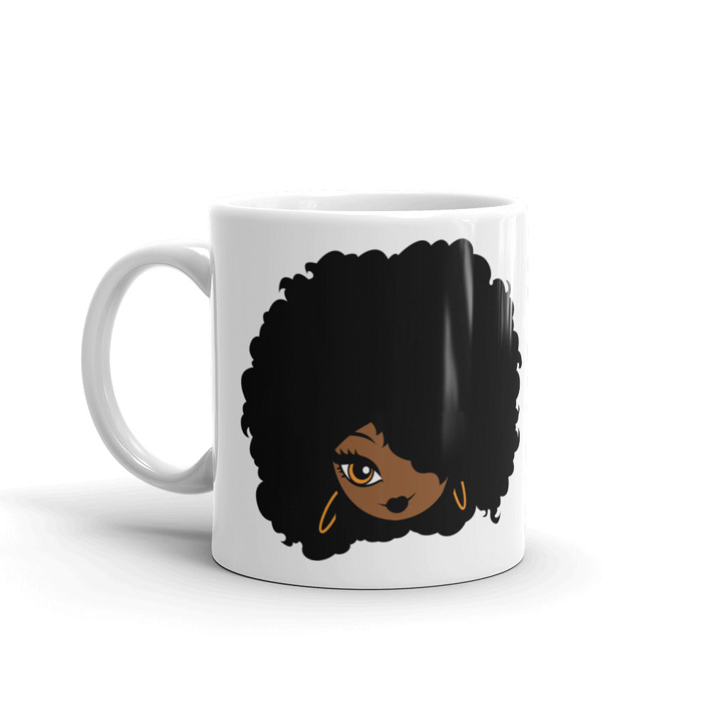 Mug "Afro Girl Cartoon" - Rootz shop