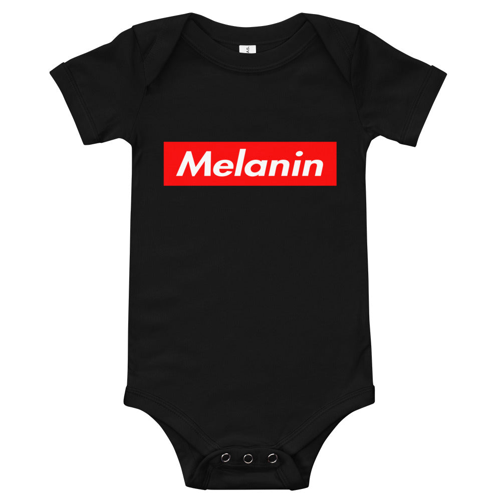 “Melanin” baby bodysuit
