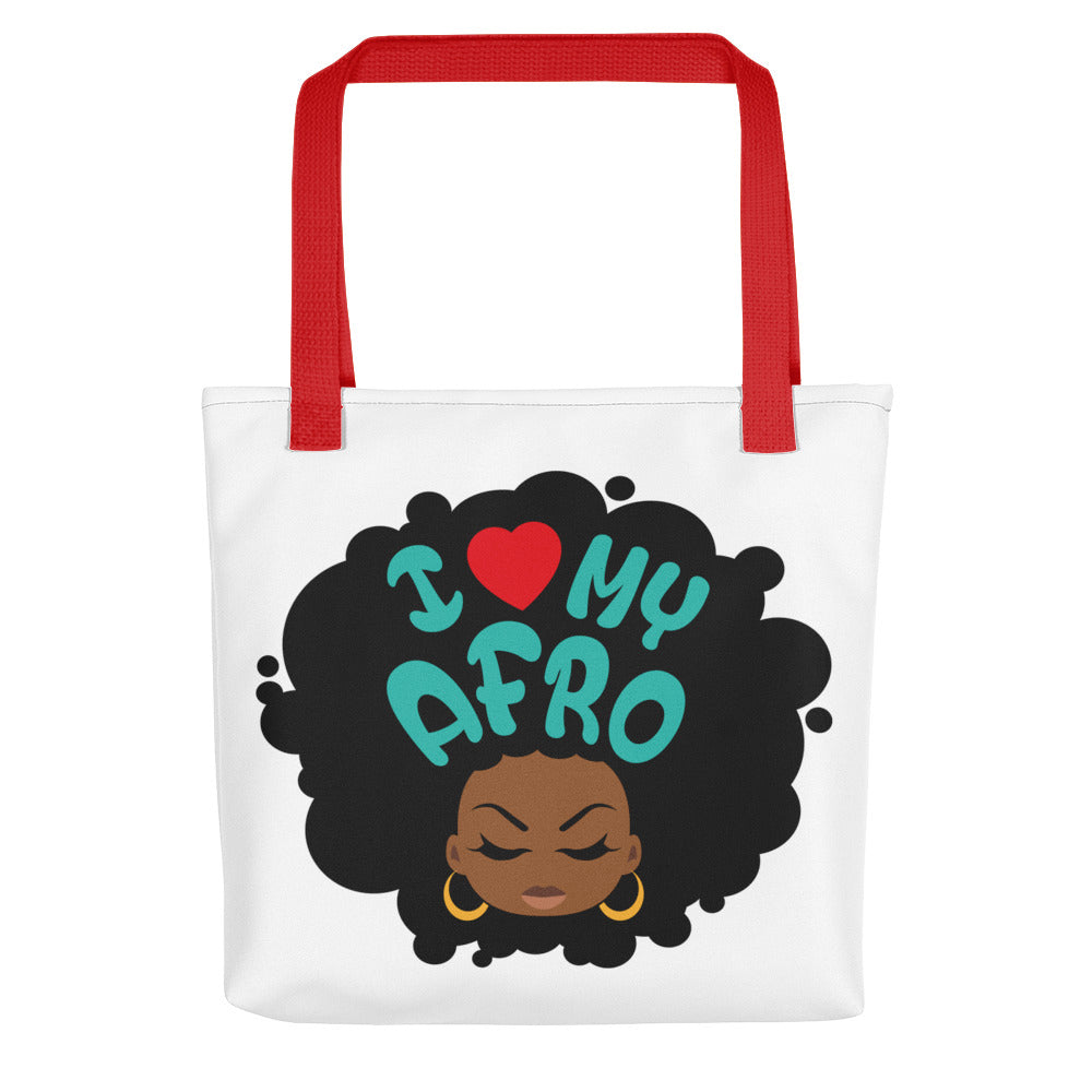Tote bag "I love my Afro" - Rootz shop