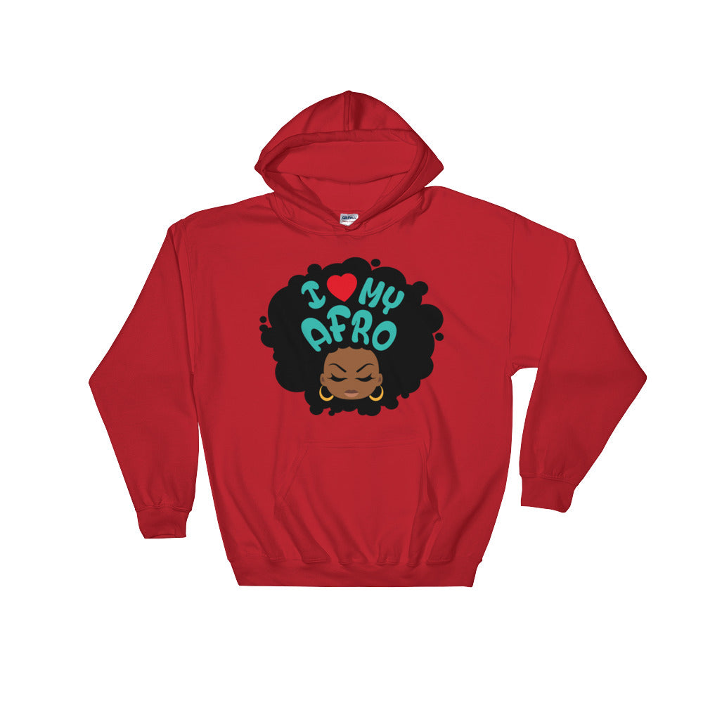 Sweatshirt capuche "I love my Afro" - Rootz shop