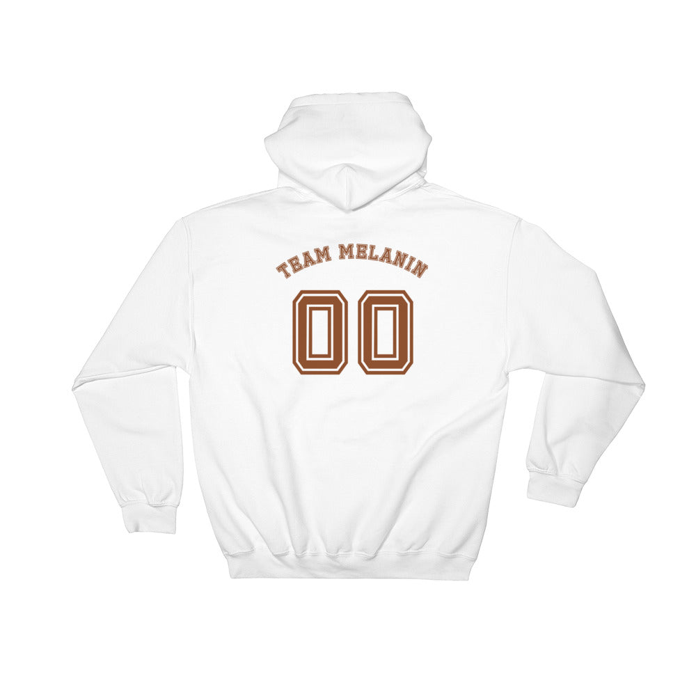 Sweatshirt capuche "Team Melanin" - Rootz shop