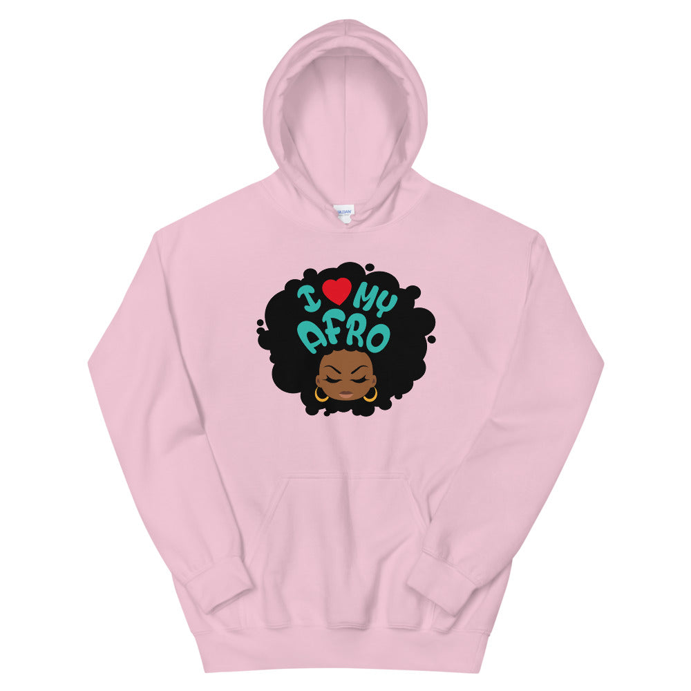 Sweatshirt capuche "I love my Afro"