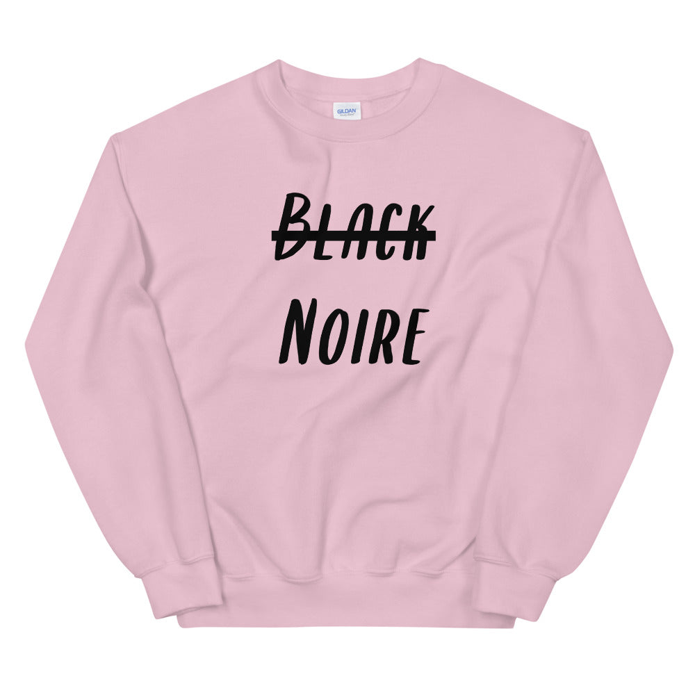 “Black, not black” sweater