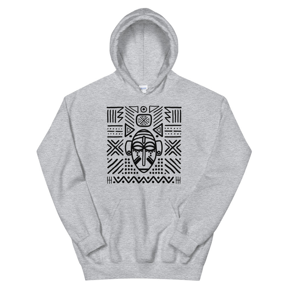 “Baoulé Pattern” hooded sweatshirt