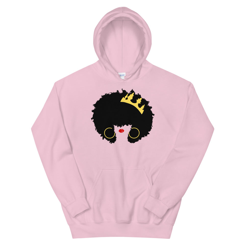 “Queen Afro” hooded sweatshirt