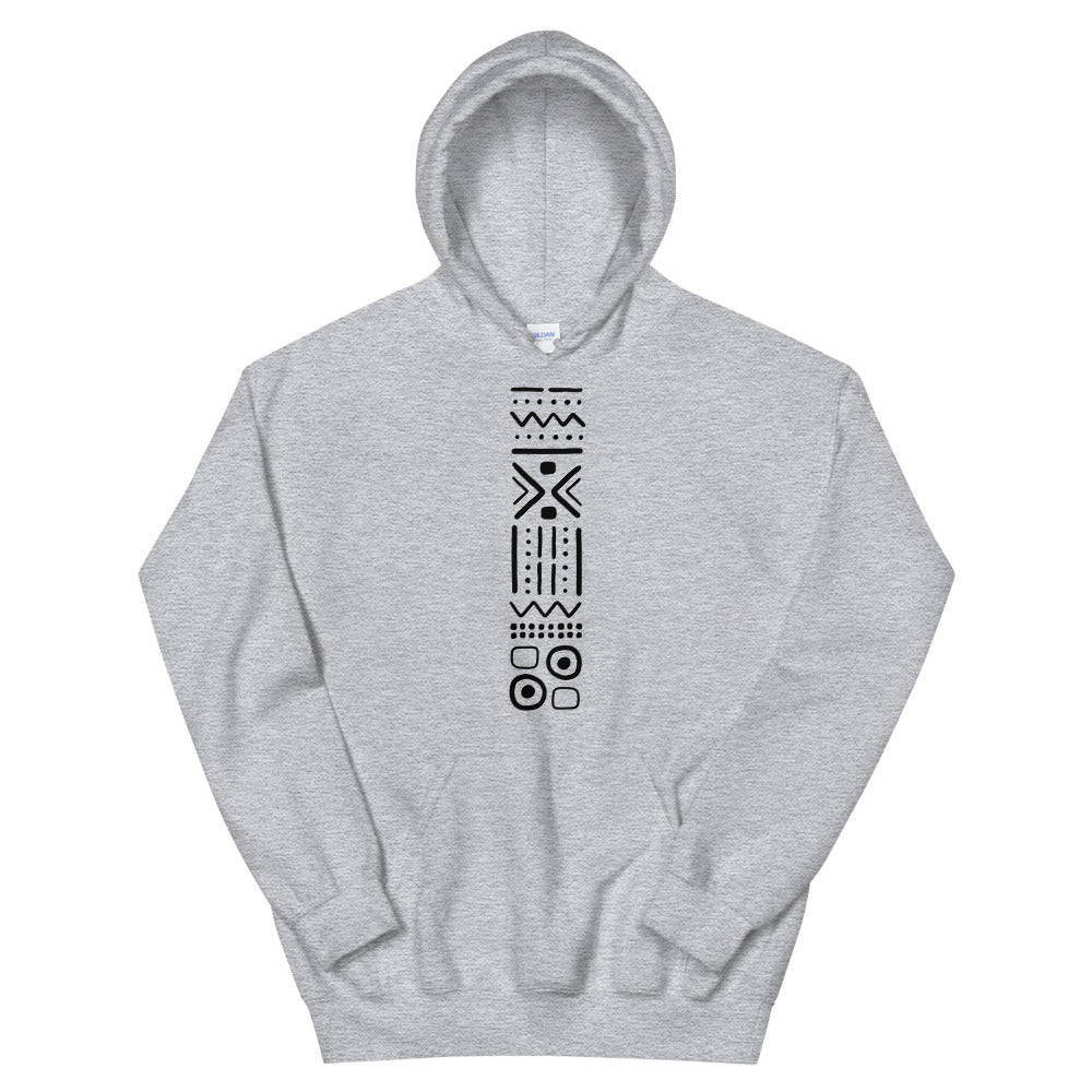“Afro Patterns” hooded sweatshirt
