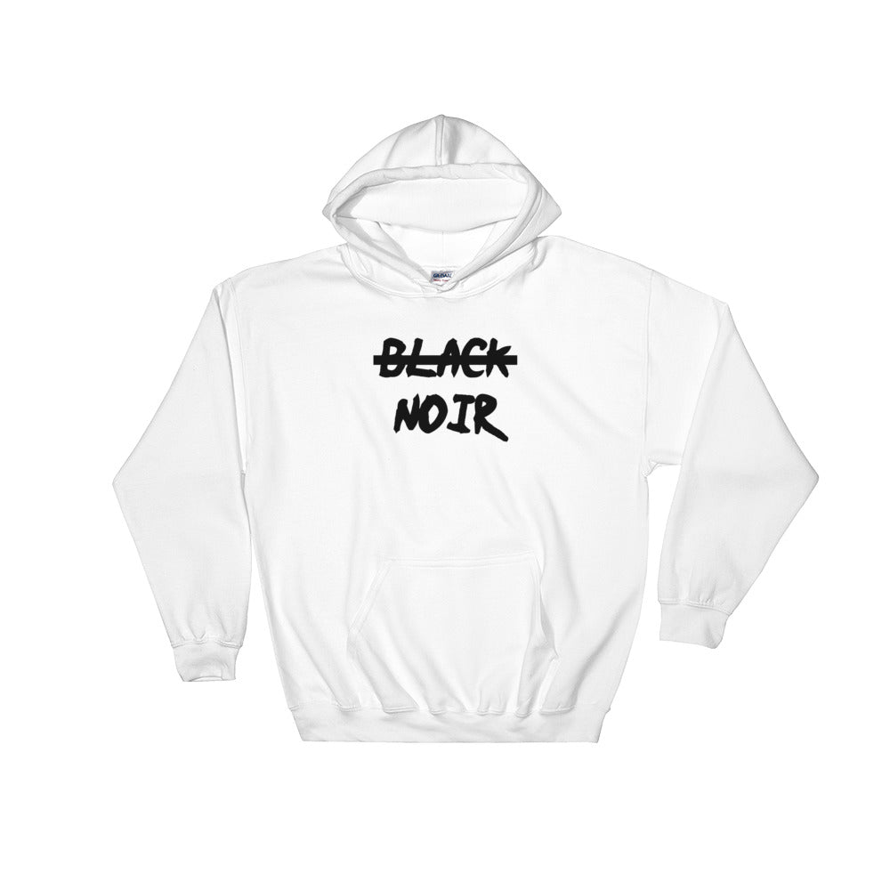 Sweatshirt capuche "Noir, pas black" - Rootz shop