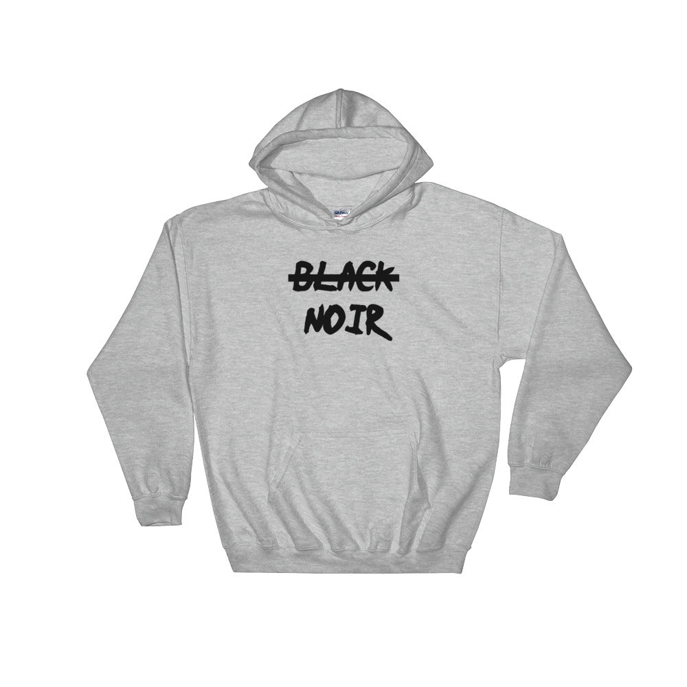 Sweatshirt capuche "Noir, pas black" - Rootz shop