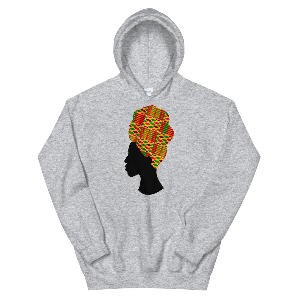 “Wrap Kente” hooded sweatshirt