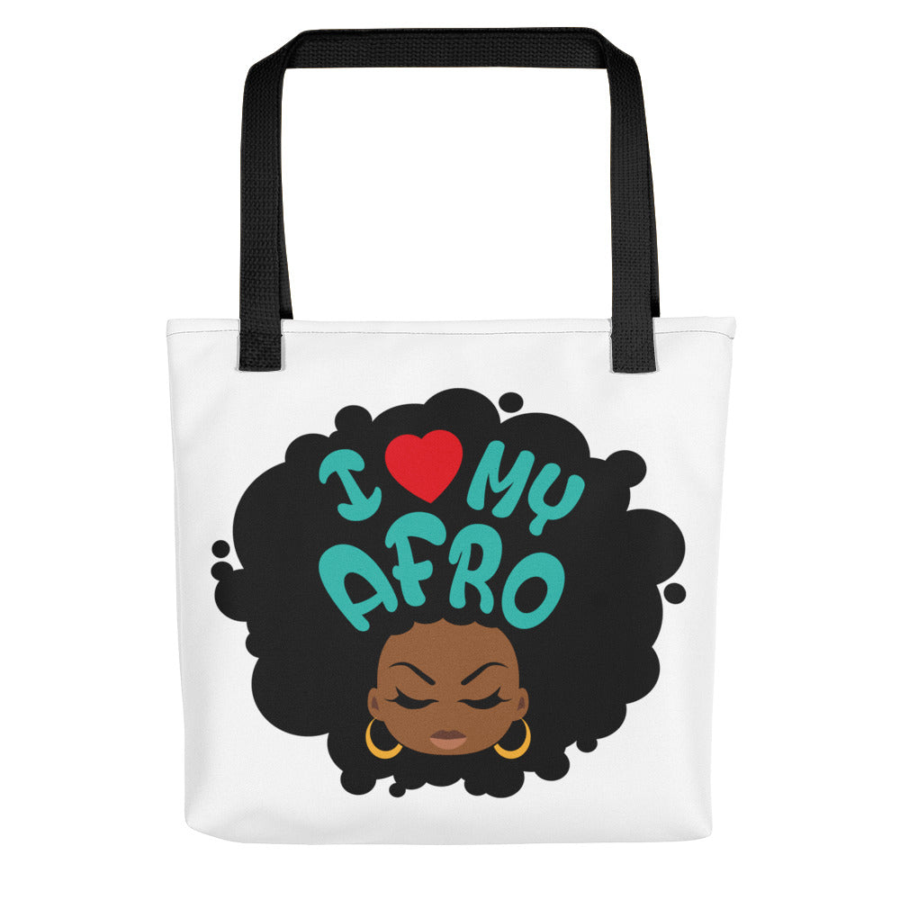 Tote bag "I love my Afro" - Rootz shop