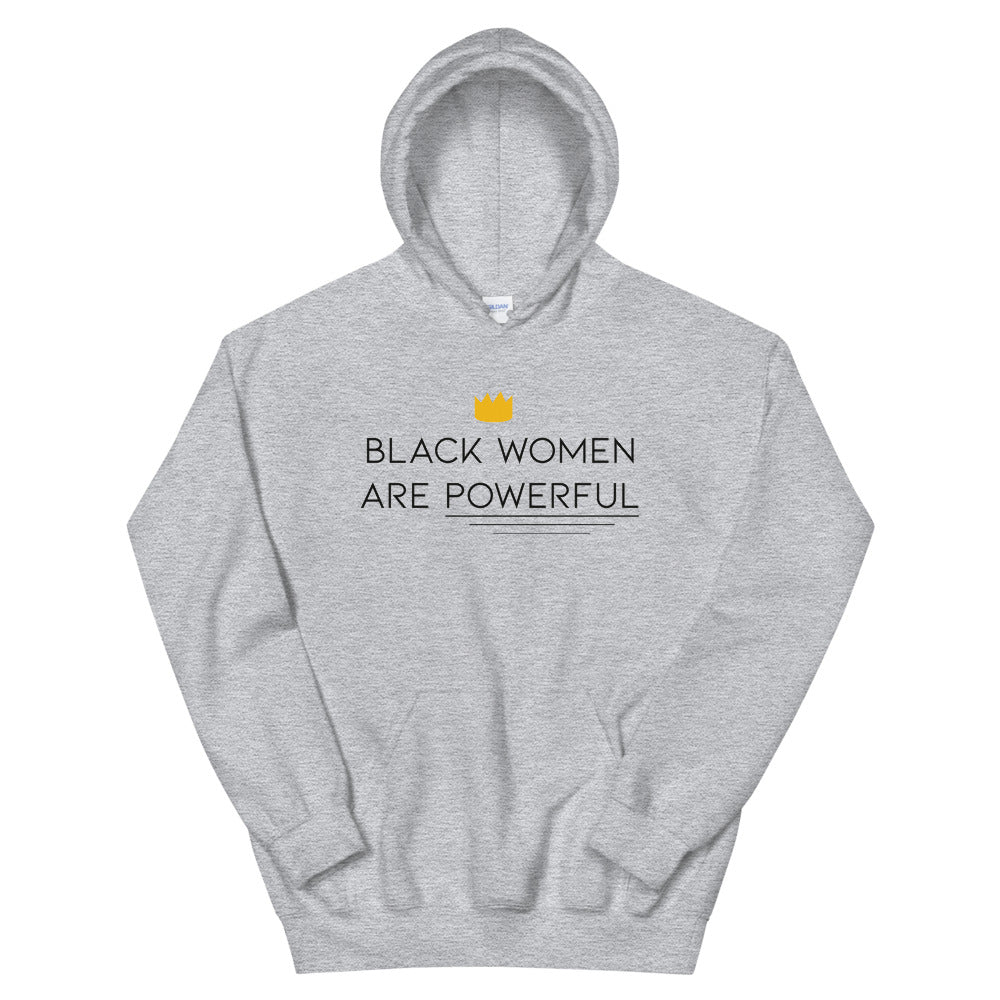 Sweatshirt capuche "Black Women are Powerful"